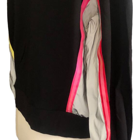 Terez Women’s Made In USA Glow Gear Reflective Neon Sweatshirt Multicolor - Picture 8 of 15